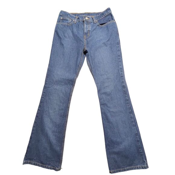 Polo Ralph Lauren Jean Women 9/10 X 32 (30x32) Low Rise Flare Bootcut Denim Pant - Picture 1 of 16